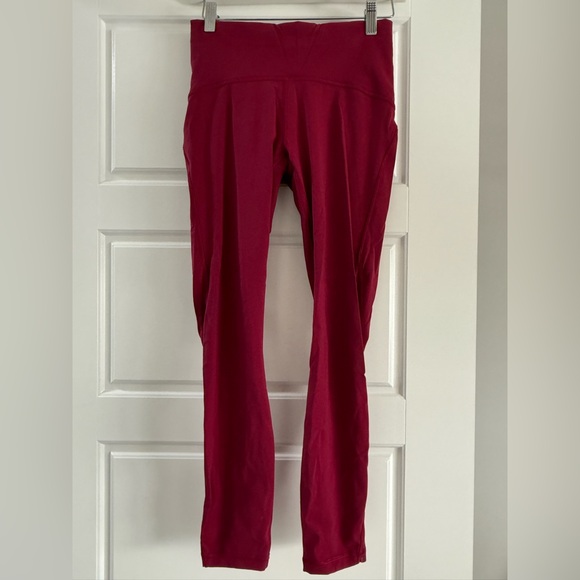 lululemon athletica Pants - Lululemon Leggings In Colour Red. Size 6.